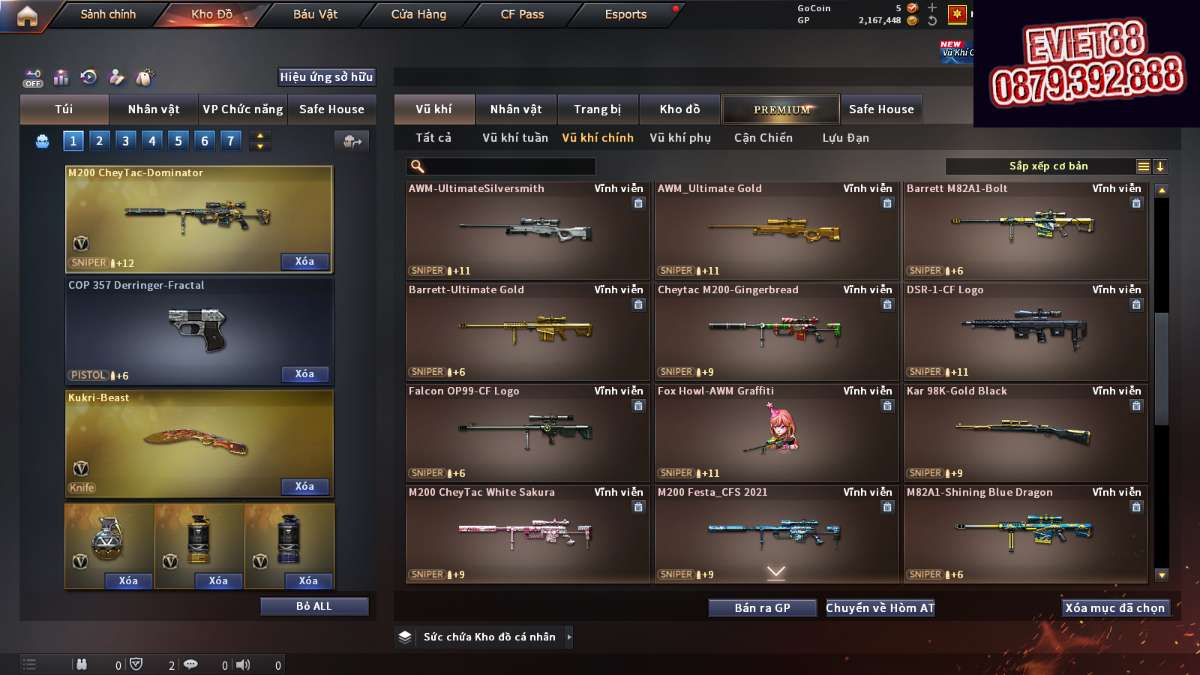 shop acc cf uy tin gia re